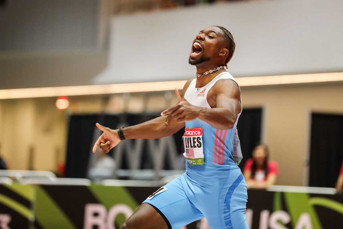 With new confidence in the 60m, Lyles can already “smell the track” at