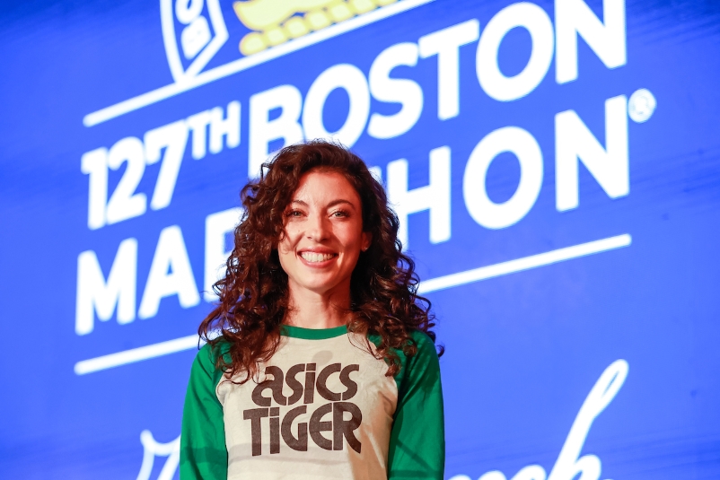 Emma Bates is ready to achieve greatness at the Boston Marathon Track