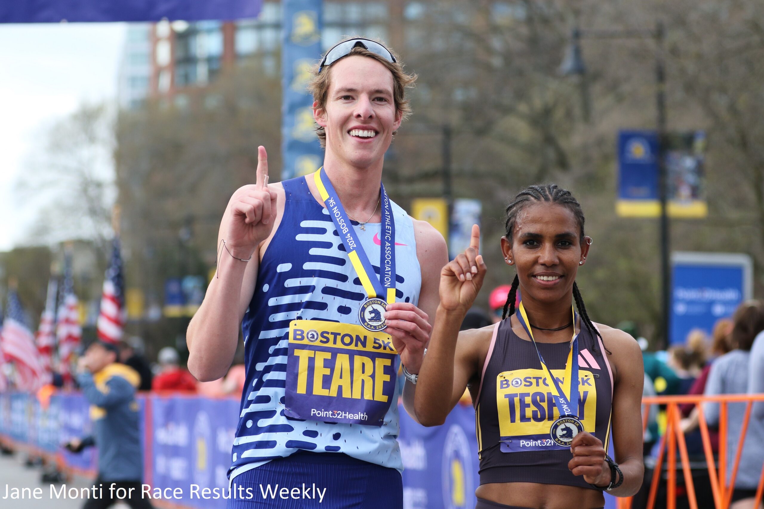 Cooper Teare Holds off Drew Hunter, Foyten Tesfay Decisive at BAA 5k